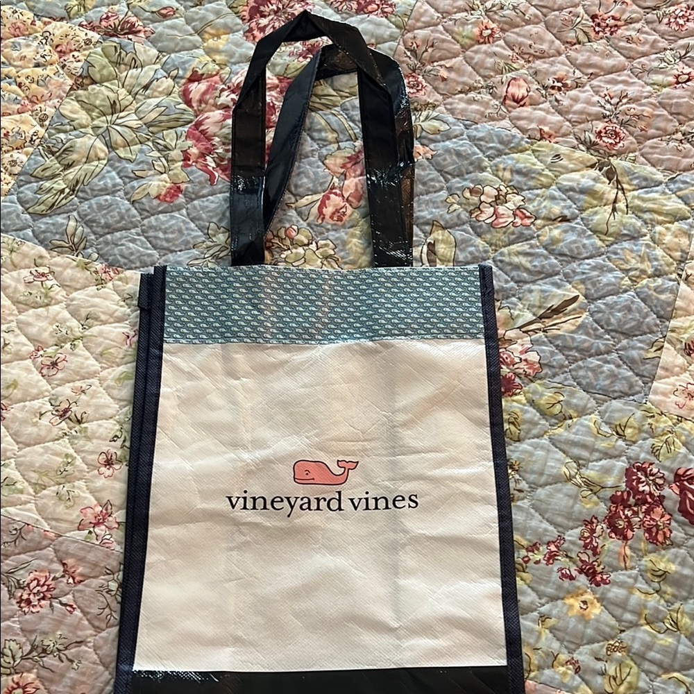 Vineyard Vines Tote Bag with Whale Logo reusable bag